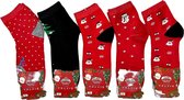 Bixtra Kerstsokken Unisex 5 paar Katoenen Sokken Wintersokken Kerstmis Kerstcadeau maat 39-42