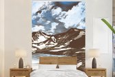 Behang - Fotobehang Berg - Zee - Lucht - Breedte 170 cm x hoogte 260 cm