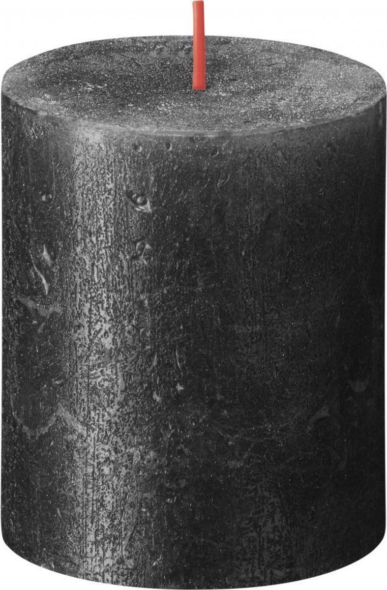 Bolsius Rustiek kaars 80/68 antracite