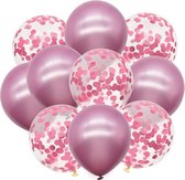 Paars Rosé ballonnen set 10 stuks | Verjaardag of andere feesten