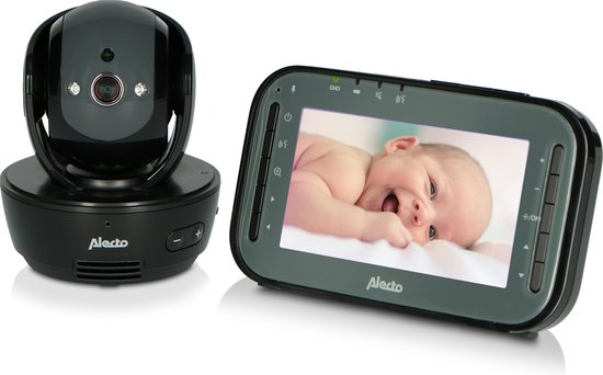 Babyphone avec caméra et écran couleur 5 pouces : Alecto