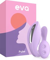 Eva® Pulse - Vibrators met Afstandsbediening - G Spot en Clitoris Stimulator - Seks Toys voor Vrouwen - Erotiek - sex toys voor koppels - Dildo - Realistisch - Cadeau voor Vrouw - Lavender Purple
