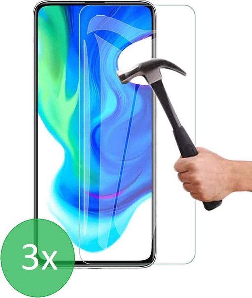 Geschikt Voor: Xiaomi Poco F2 Pro / Redmi K30 Pro - 3x Screenprotector - screen protector - glas - bescherm - beschermglas