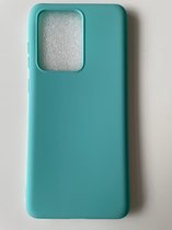 Siliconen back cover case - Geschikt voor Samsung Galaxy S20 Ultra - TPU hoesje - Turquoise