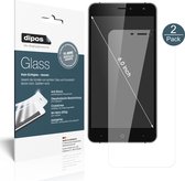 dipos I 2x Pantserfolie helder compatibel met Doogee X7 Beschermfolie 9H screen-protector