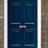 De volgende ingesteld Weglaten Naambord Emaille-look 3x8 cm met beige achtergrond - Naamplaatje voordeur -  Naambordje... | bol.com