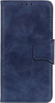 Shop4 - Samsung Galaxy S21 FE Hoesje - Wallet Case met Pasjeshouder Cabello Blauw