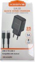 Quick Home Charger Thuis lader 25watt USB C inclusief kabel