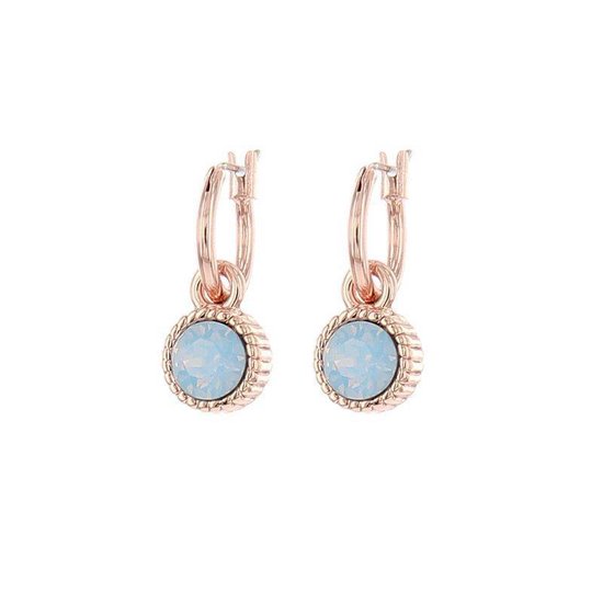 BIBA 8923 Boucles d'oreilles pendantes rosé Air Blue Opal