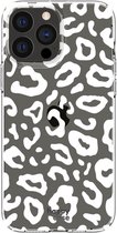 HappyCase iPhone 13 Pro Hoesje Flexibel TPU Luipaard Print