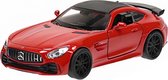 schaalmodel Mercedes AMG Gtr 12 cm staal rood