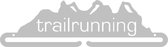 Luxe Trailrunning Medaillehanger  RVS (35cm breed) - Nederlands product - incl. cadeauverpakking - sportcadeau - topkado - medalhanger - medailles - marathon - trailrunning schoene