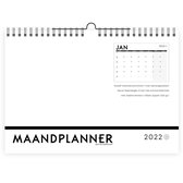 Succesplanner MaandPlanner 2023 - wandkalender - maandoverzicht - minimalistisch