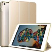 DrPhone Tri-Fold - Opvouwbare Cover - PU Lederen Case - Voorkant + Achterkant - Voor iPad Mini 5 2019 - Goud