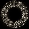 Christmas United - Lichtkrans - Zwart frame - 400 LED - 30 cm diameter - Warm witte LED lampjes