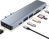 Thunderbolt 3 USB C voor MacBook Pro/Air / 7 in 1 oplossing SD card, HDMI, USB en nog meer!