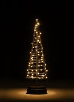 Santa's Tree kerstboom - zwart/koper 60 LED lampjes - 32,5 cm