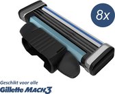 Scheermesjes voor Gillette Mach 3 - 8 stuks - Turbo - Sensitive - Scheren en Trimmen - Navulmesjes - Voordeelpak - Geschikt voor alle Gillette Mach 3 - Universeel