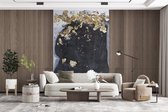 Behang - Fotobehang Marmer - Goud - Luxe - Breedte 225 cm x hoogte 350 cm