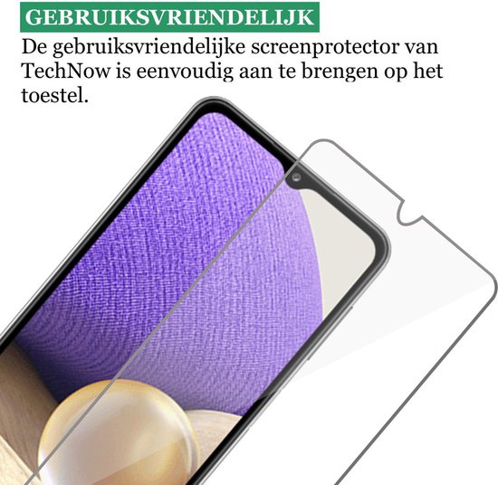 Étui transparent antichocs pour Samsung Galaxy A32 - 1x étui Samsung A32 + 2x verre de protection d'écran + 2x protection d'écran pour appareil photo