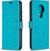 Portemonnee Book Case Hoesje Geschikt voor: Nokia 5.3 -  turquoise