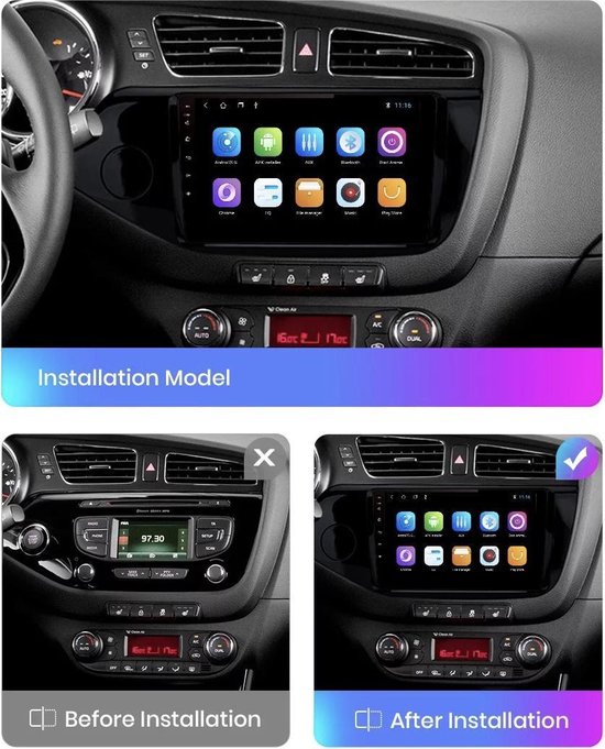 CarPlay Kia Ceed 2012-2018 Android 10 navigatie en multimediasysteem  autoradio... | bol.com