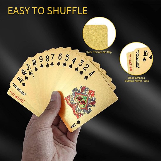 Afbeelding van het spel 56 Luxe Speelkaarten - Spelkaarten - Met Handige Opbergdoos - Poker Kaarten - 2 STUKS - Kaartspel - Boek Kaarten - Spel Kaarten Met Doos