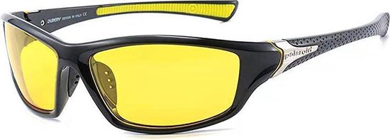 polaroid sport/bikers bril gele glazen | bol.com
