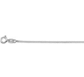 YO&NO - Ketting - Zilver - Gourmet - 1,2 mm - 38cm - Sieraden vrouw - Heren - Zilver 925