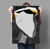 Abstract Elephant Print Contemporary Moderne Poster  B