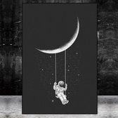 Abstract Astronaut Space Dream Stars Print Poster Wall Art Kunst Canvas Printing Op Papier Living Decoratie 15X20cm Multi-color