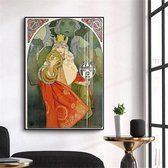 Alphonse Mucha Vintage Schilderij Print Poster Wall Art Kunst Canvas Printing Op Papier Living Decoratie 80x120cm Multi-color
