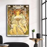 Alphonse Mucha Vintage Illustratie Print Poster Wall Art Kunst Canvas Printing Op Papier Living Decoratie 70x100cm Multi-color