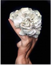 Bloemen Abstracte Vrouw Print Poster Wall Art Kunst Canvas Printing Op Papier Living Decoratie 20X30cm Multi-color