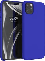 kwmobile telefoonhoesje voor Apple iPhone 11 Pro Max - Hoesje met siliconen coating - Smartphone case in koningsblauw