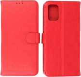 Samsung Galaxy A03s Hoesje - Book Case Telefoonhoesje - Kaarthouder Portemonnee Hoesje - Wallet Case - Rood