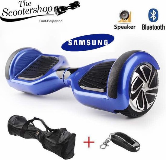 The Scootershop HOVERBOARD, TAOTAO print, 700W, BLAUW, 20cell SAMSUNG accu,  incl LED,... | bol.com