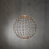 Luca Lighting Bal Kerstverlichting met Warm Witte LED Lampjes - Ø40 cm - Zwart