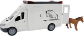 paardenvrachtwagen junior 27 cm wit 2-delig