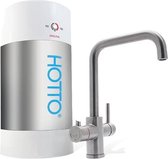 Boiler 8L + Quadro kraan RVS - combiset Quadro - RVS