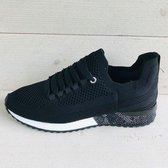 Lastrada knitted sneakers zwart