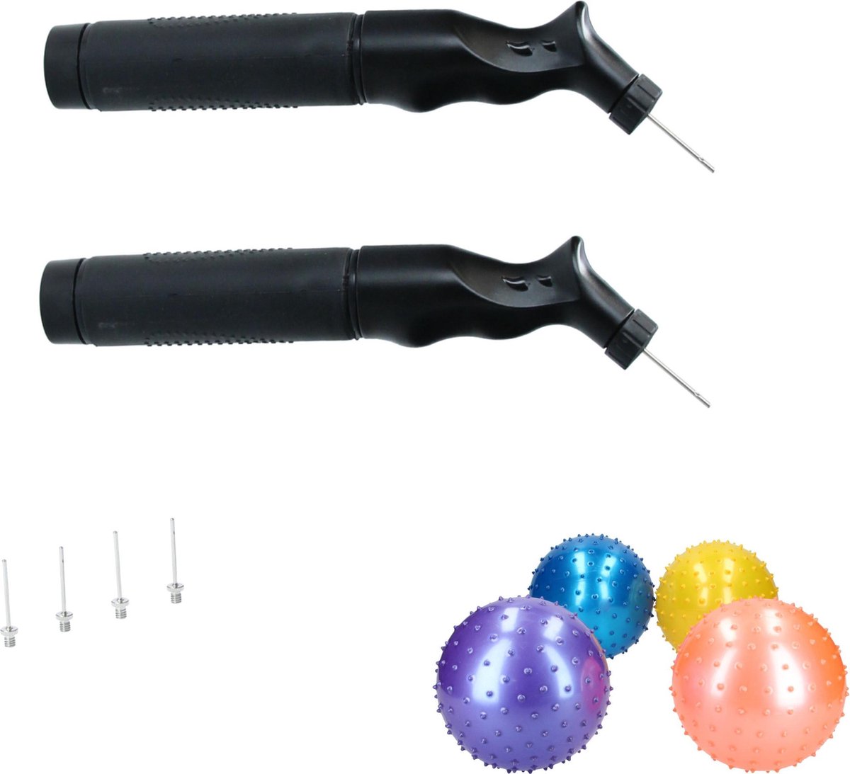 Banzaa Ballenpomp Dual Action – Duopack 2 Pompen Gratis Bal & 6 Naalden