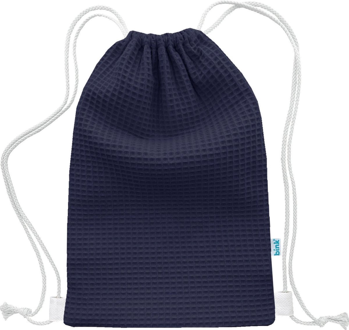BINK Bedding Gymtas / Zwemtas Pique (wafel) marine 40 x 28 cm - kleuter - peuter