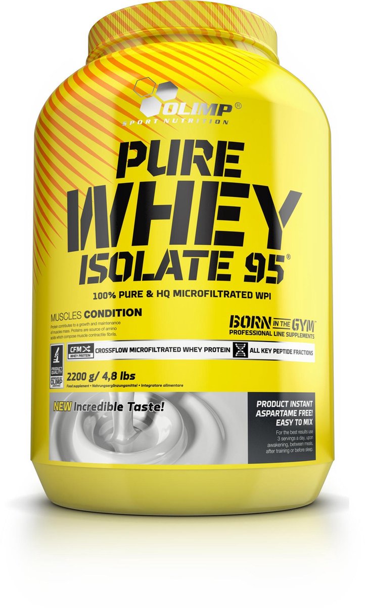 Protéine En Poudre Olimp Whey Pure Whey Isolate 95 Saveur Vanille - 600g, Neuf