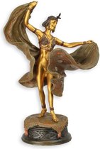 bronzen beeld - danseres - decoratie - 16,1 cm hoog