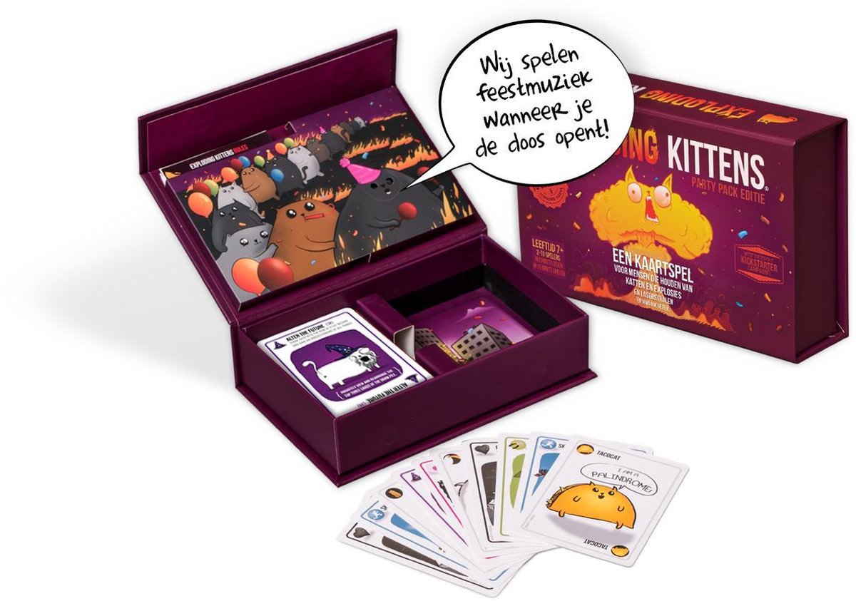 Exploding Kittens Party Pack Nederlandstalig Kaartspel Games bol