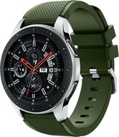 Shop4 - Bandje voor Samsung Galaxy Watch4 40/ 44mm - Siliconen Donker Groen