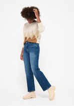 LOLALIZA Rechte jeans met hoge taille - Donker Blauw - Maat 40