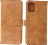 Samsung Galaxy A03s Hoesje - Book Case Telefoonhoesje - Kaarthouder Portemonnee Hoesje - Wallet Case - Bruin
