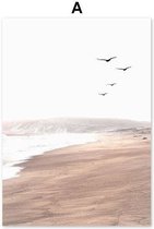 Woestijn Oceaan Landschap Print Poster Wall Art Kunst Canvas Printing Op Papier Living Decoratie  LEEP-932